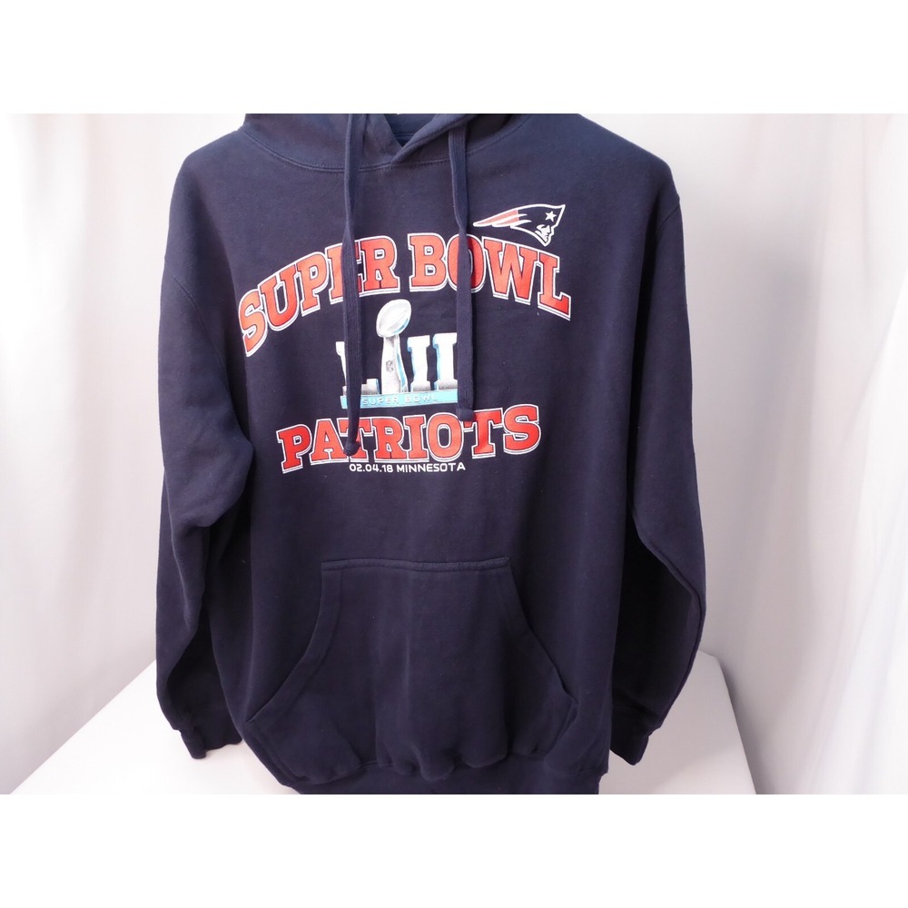 New England Patriots Hoodie Sweatshirt Large Super Bowl LII